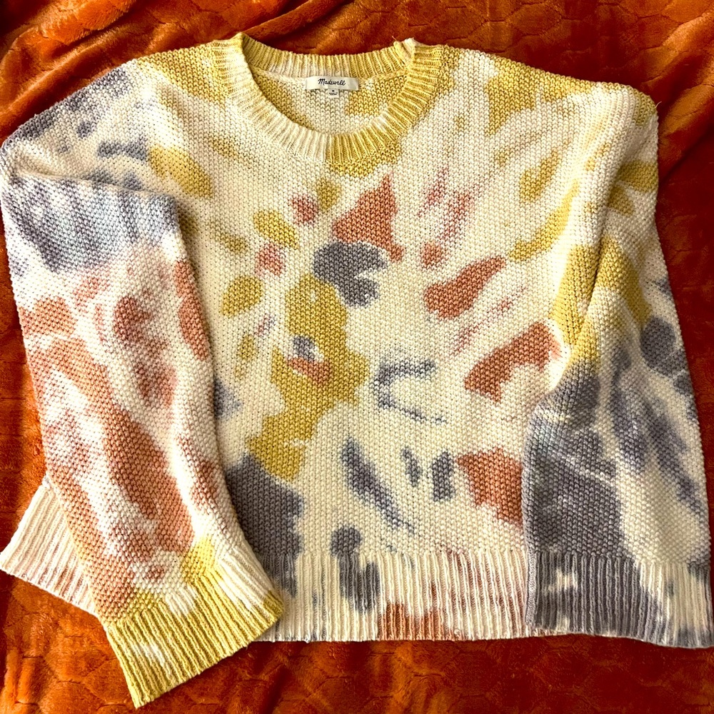 Madewell Tie Dye Westover Sweater